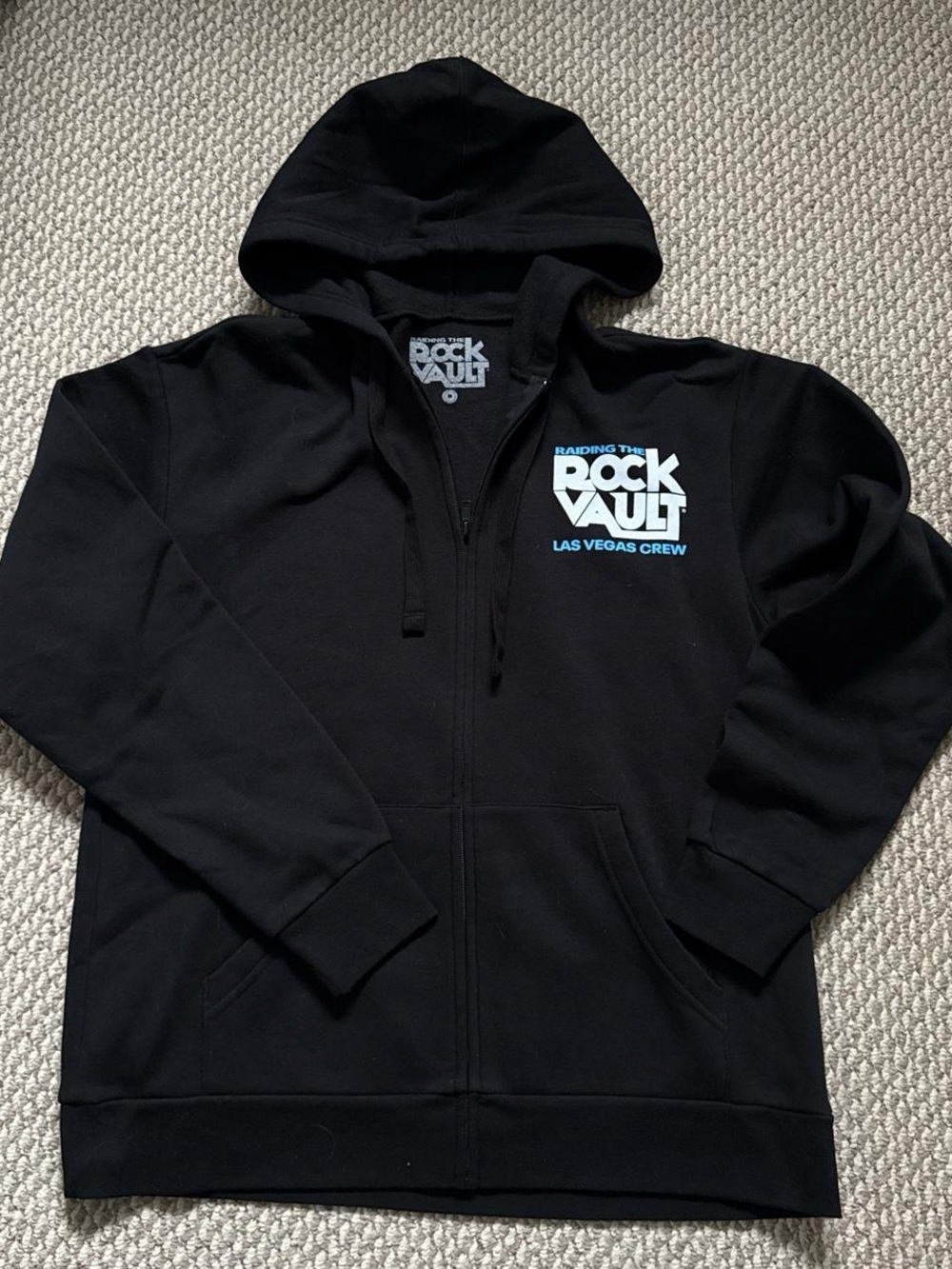 Rock Vault Las Vegas Crew Black Zip Hoodie